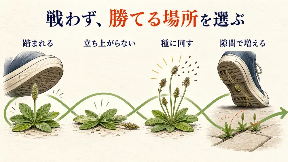 『「雑草」という戦略』の図解