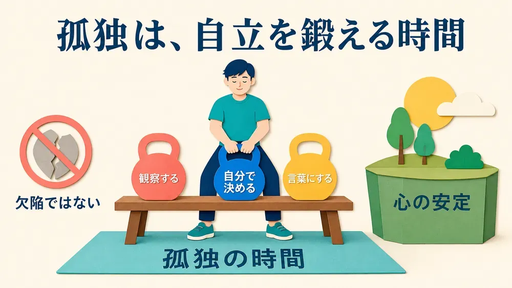 『群れずに心穏やかに生きる 正しい孤独マインド入門』の図解
