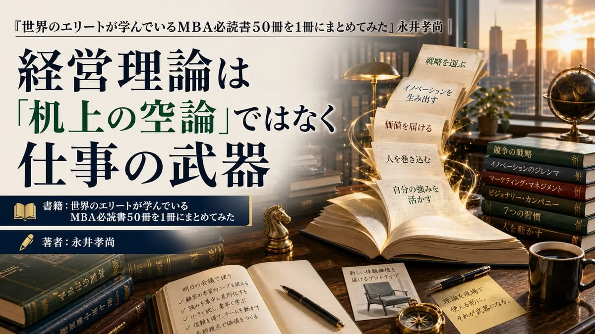 『世界のエリートが学んでいるＭＢＡ必読書５０冊を１冊にまとめてみた』