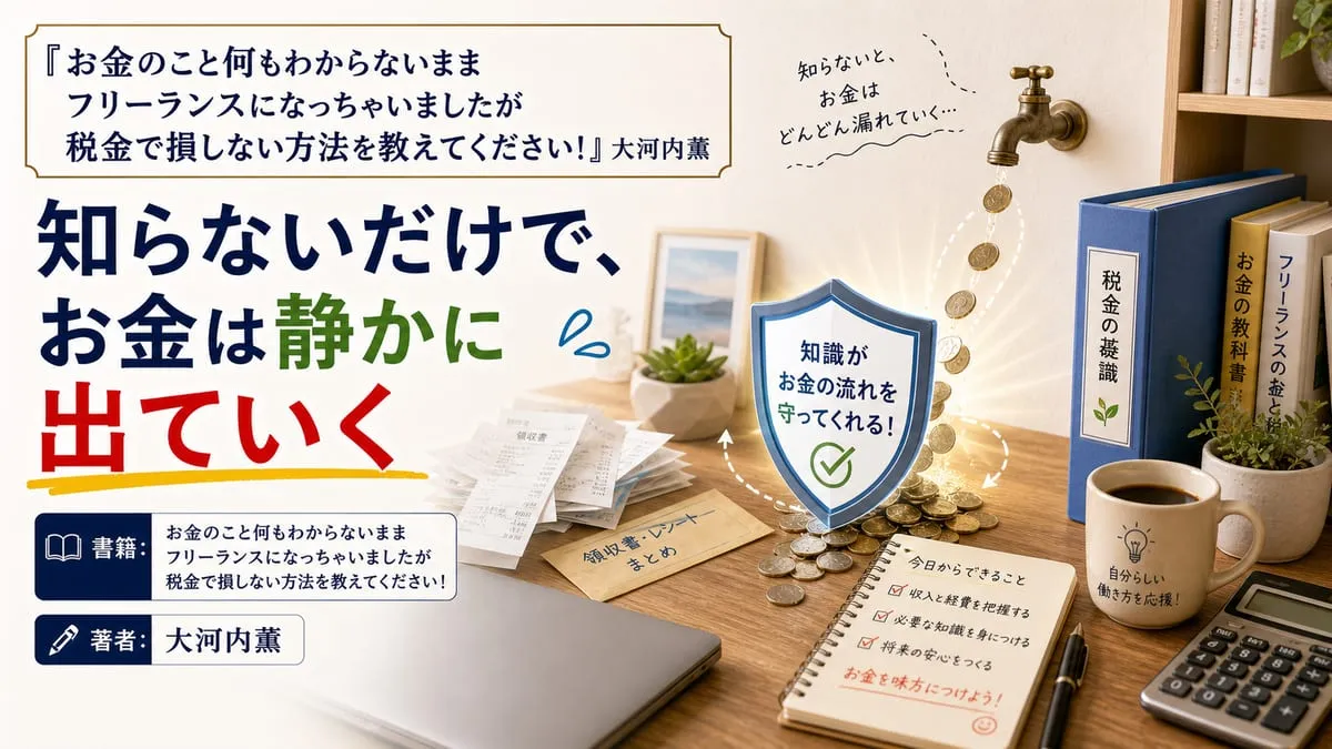 『お金のこと何もわからないままフリーランスになっちゃいましたが税金で損しない方法を教えてください！』