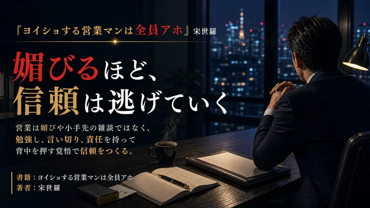 『ヨイショする営業マンは全員アホ』