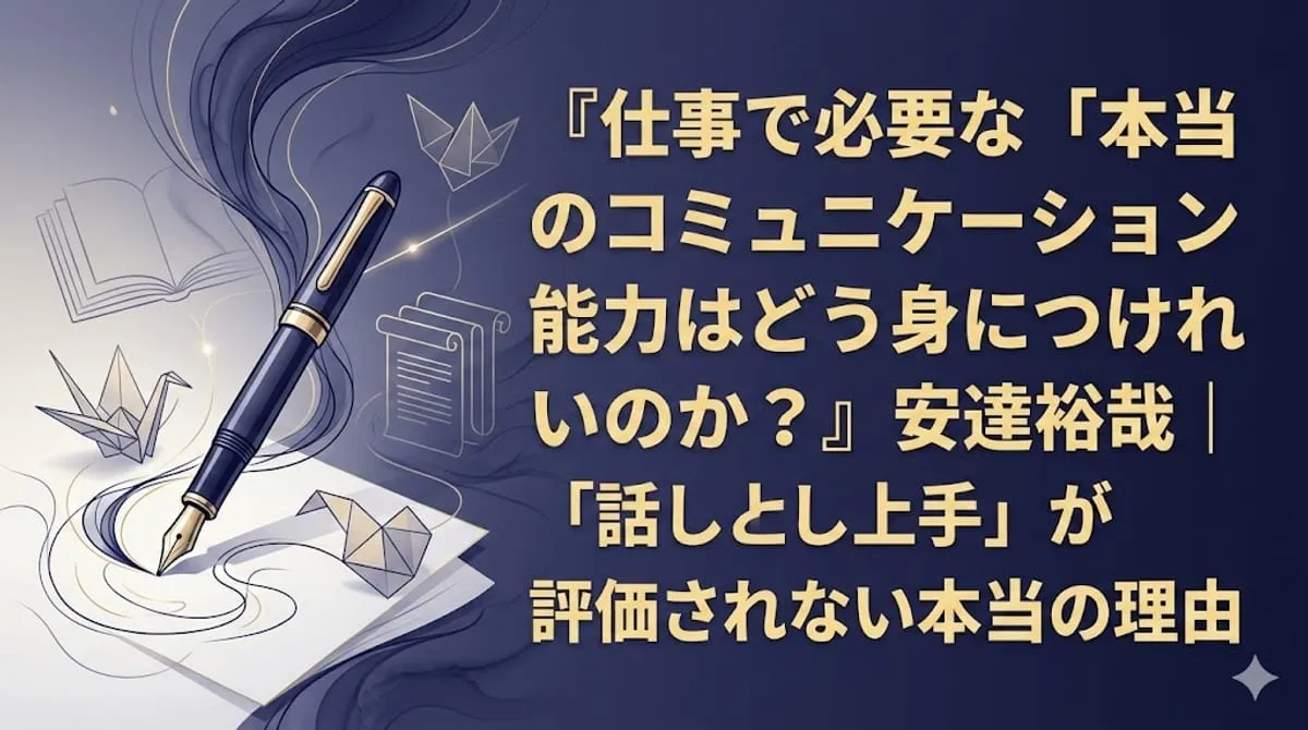 『仕事で必要な「本当のコミュニケーション能力」はどう身につければいいのか？』