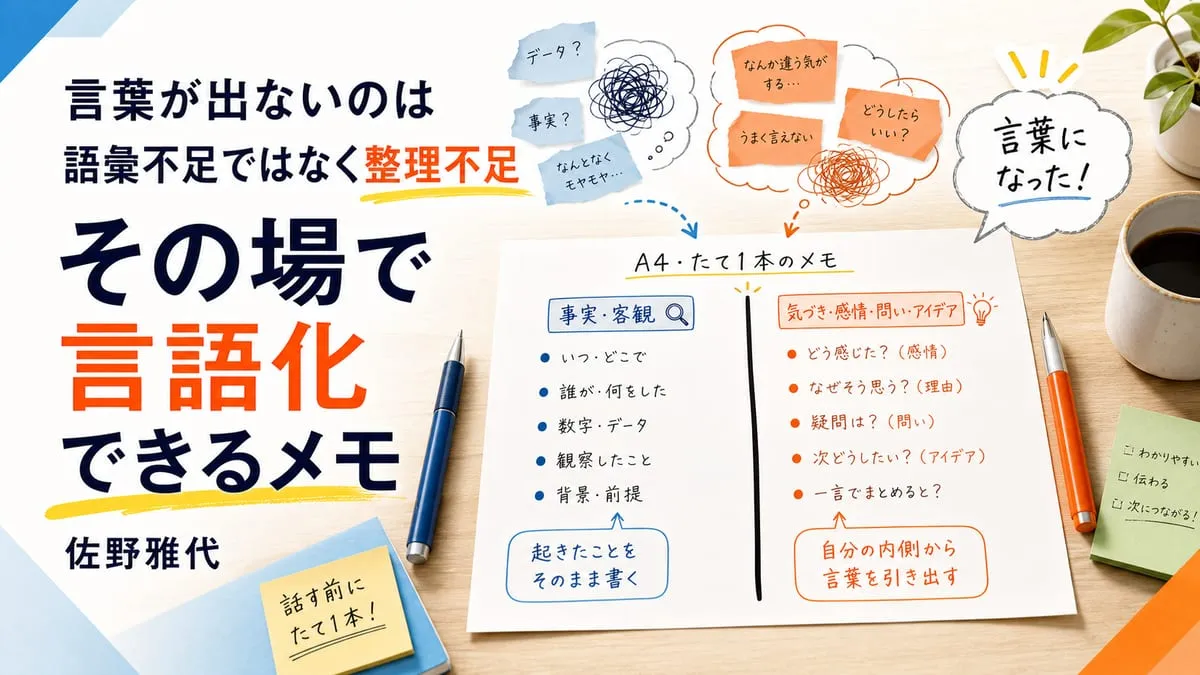 『その場で言語化できるメモ』