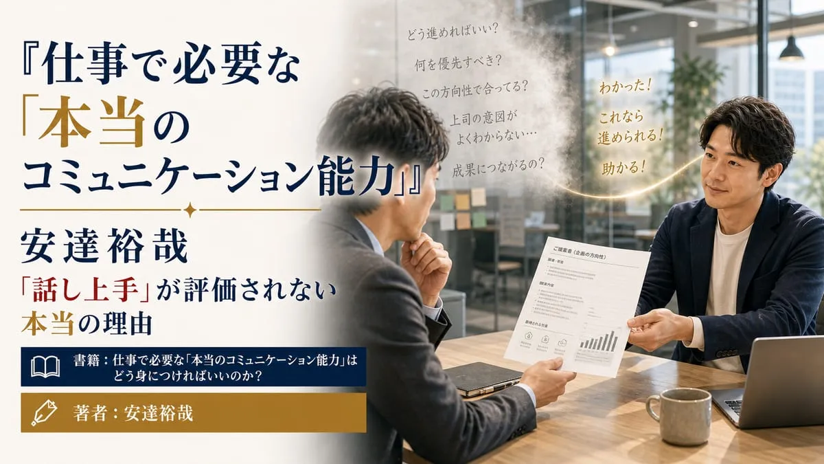 『仕事で必要な「本当のコミュニケーション能力」はどう身につければいいのか？』