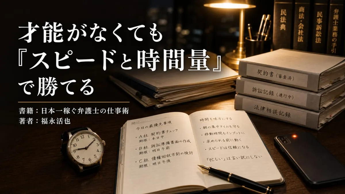 『日本一稼ぐ弁護士の仕事術』