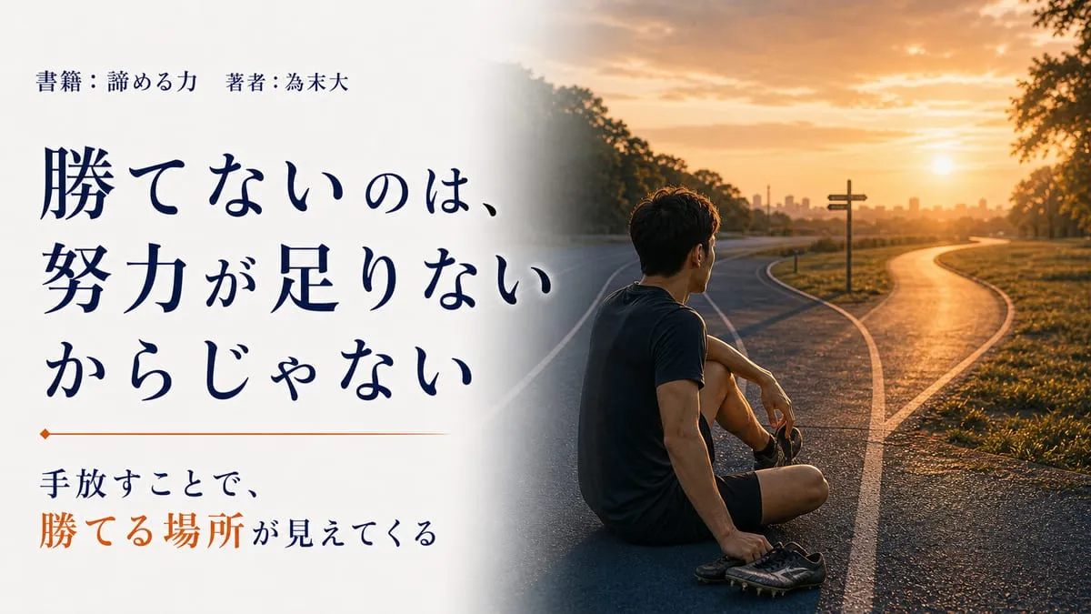 『諦める力』