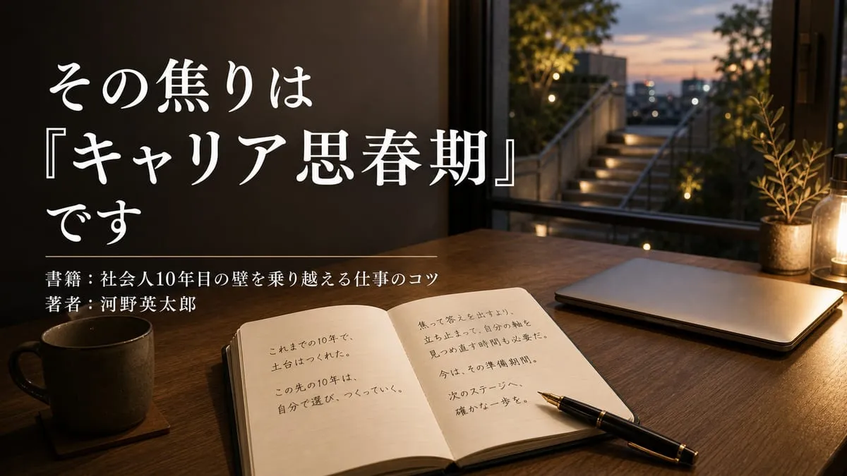 『社会人10年目の壁を乗り越える仕事のコツ』