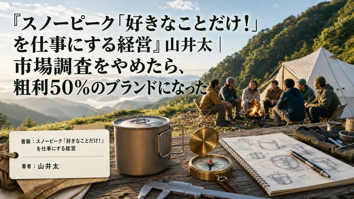 『スノーピーク「好きなことだけ！」を仕事にする経営』