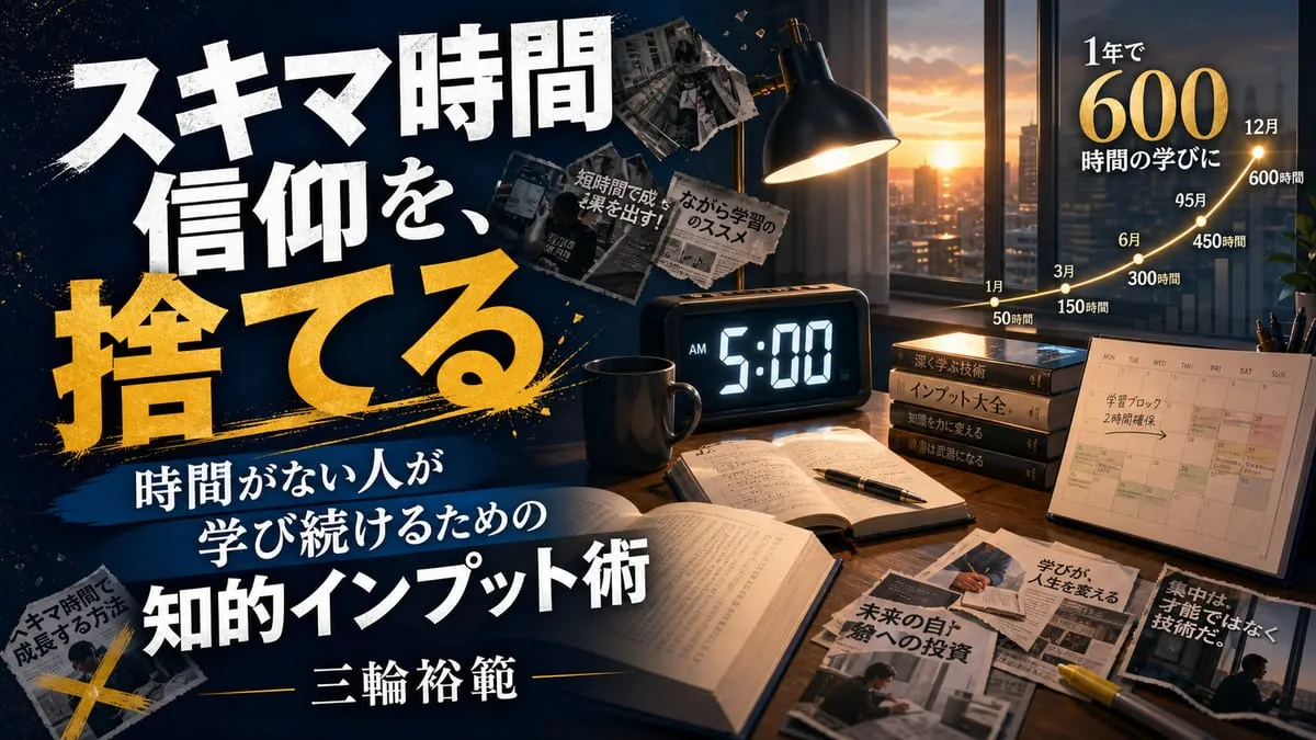 『時間がない人が学び続けるための知的インプット術』
