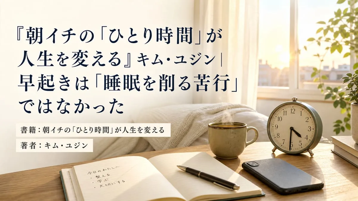 『朝イチの「ひとり時間」が人生を変える』