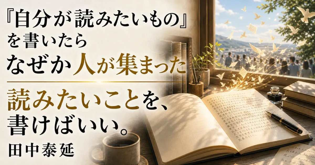 『読みたいことを、書けばいい。』