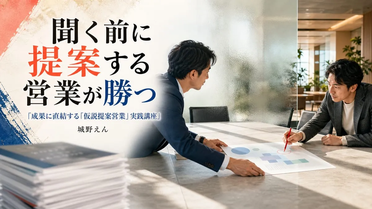 『成果に直結する「仮説提案営業」実践講座』