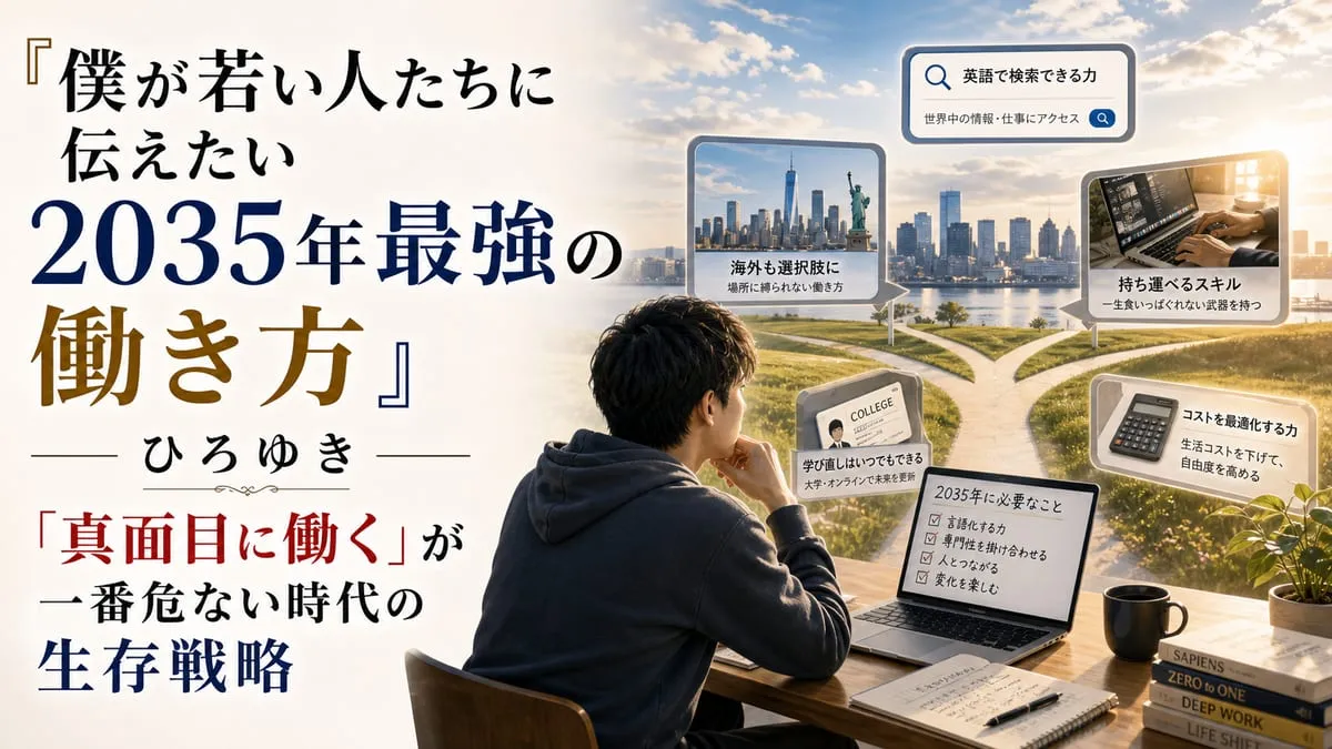 『僕が若い人たちに伝えたい 2035年最強の働き方』